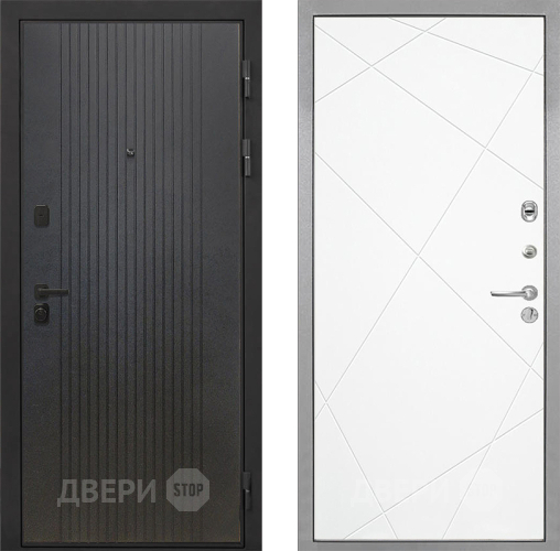 Входная металлическая Дверь Интекрон (INTECRON) Профит Black ФЛ-295 Лучи-М Софт милк в Дзержинском