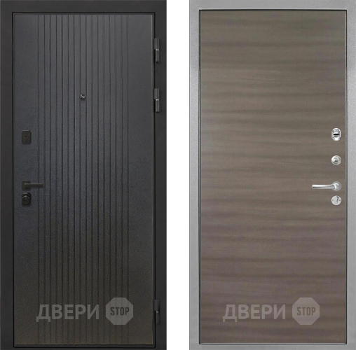 Входная металлическая Дверь Интекрон (INTECRON) Профит Black ФЛ-295 Гладкая Дуб тоскано поперечный в Дзержинском