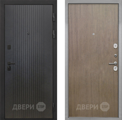 Входная металлическая Дверь Интекрон (INTECRON) Профит Black ФЛ-295 Гладкая шпон Венге коричневый в Дзержинском