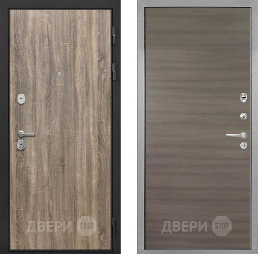 Входная металлическая Дверь Интекрон (INTECRON) Гектор Дуб Турин Гладкая Дуб тоскано поперечный в Дзержинском