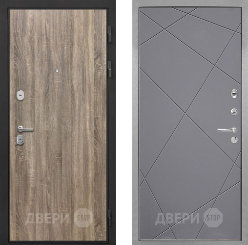 Дверь Интекрон (INTECRON) Гектор Дуб Турин Лучи-М Графит софт в Дзержинском