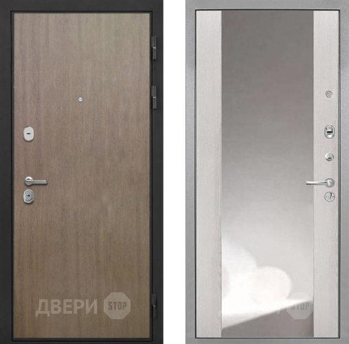 Дверь Интекрон (INTECRON) Гектор Венге Коричневый ФЛЗ-516 Зеркало Сосна белая в Дзержинском