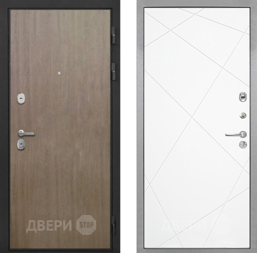 Входная металлическая Дверь Интекрон (INTECRON) Гектор Венге Коричневый Лучи-М Софт милк в Дзержинском