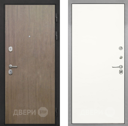 Входная металлическая Дверь Интекрон (INTECRON) Гектор Венге Коричневый Гладкая Слоновая кость в Дзержинском