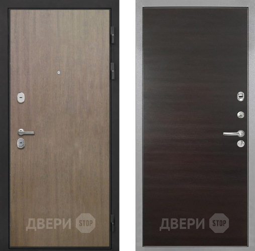 Входная металлическая Дверь Интекрон (INTECRON) Гектор Венге Коричневый Гладкая Эковенге поперечный в Дзержинском