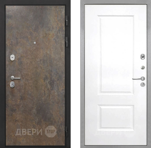 Входная металлическая Дверь Интекрон (INTECRON) Гектор Гранж Альба Роял Вуд белый в Дзержинском