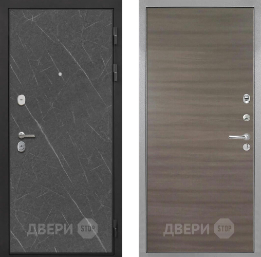 Входная металлическая Дверь Интекрон (INTECRON) Гектор Гранит Лава Оникс Гладкая Дуб тоскано поперечный в Дзержинском