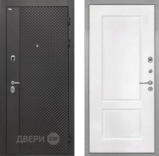 Входная металлическая Дверь Интекрон (INTECRON) Олимпия Black 4К КВ-2 Белый матовый в Дзержинском