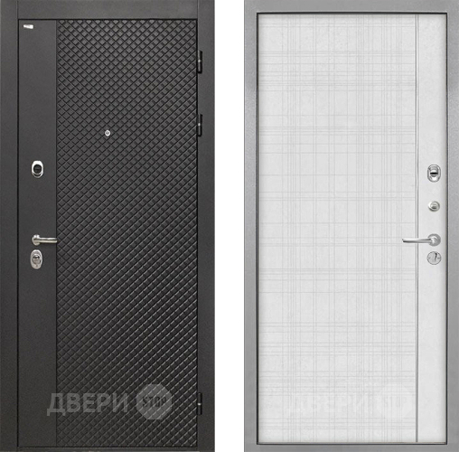 Дверь Интекрон (INTECRON) Олимпия Black 4К В-07 с молдингом Лофт белый в Дзержинском