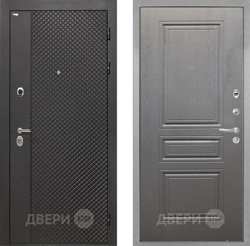 Входная металлическая Дверь Интекрон (INTECRON) Олимпия Black 4К ФЛ-243 Графит вуд дуб в Дзержинском