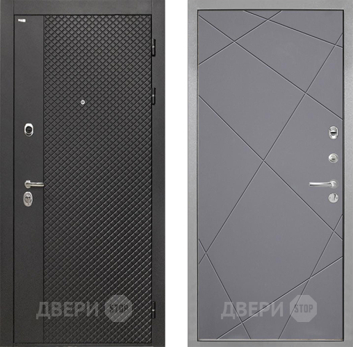 Дверь Интекрон (INTECRON) Олимпия Black 4К Лучи-М Графит софт в Дзержинском