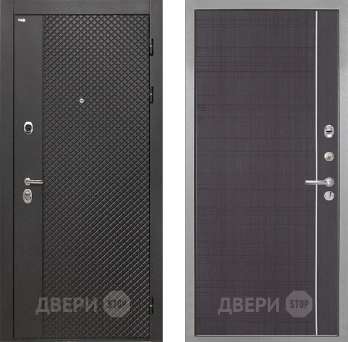 Входная металлическая Дверь Интекрон (INTECRON) Олимпия Black 4К В-07 с молдингом Венге в Дзержинском