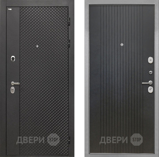 Входная металлическая Дверь Интекрон (INTECRON) Олимпия Black 4К ФЛ-295 Лофт черный в Дзержинском