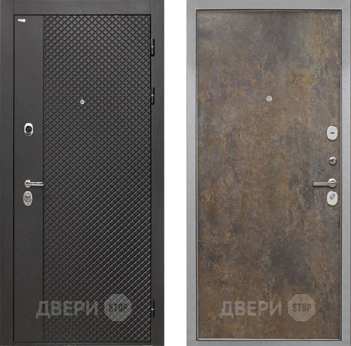Дверь Интекрон (INTECRON) Олимпия Black 4К Гладкая Гранж в Дзержинском