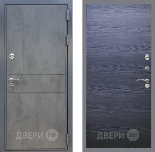 Дверь Рекс (REX) ФЛ-290 GL Дуб тангенальный черный в Дзержинском