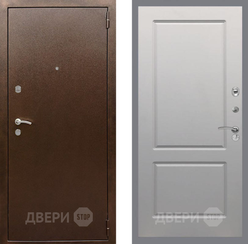 Дверь Рекс (REX) 1А Медный Антик FL-117 Грей софт в Дзержинском