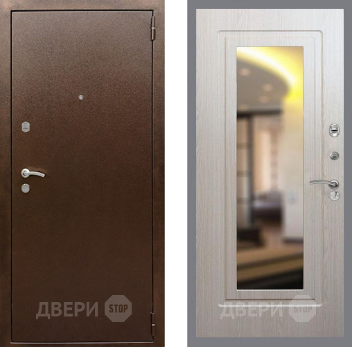 Дверь Рекс (REX) 1А Медный Антик FLZ-120 Беленый дуб в Дзержинском