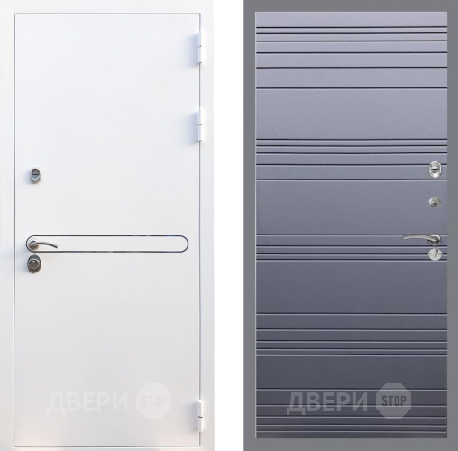 Входная металлическая Дверь Рекс (REX) 27 Line Силк титан в Дзержинском