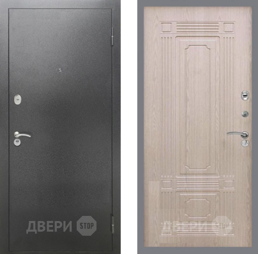 Дверь Рекс (REX) 2А Серебро Антик FL-2 Беленый дуб в Дзержинском