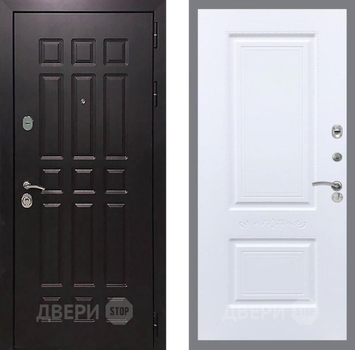 Входная металлическая Дверь Рекс (REX) 8 Смальта Силк Сноу в Дзержинском