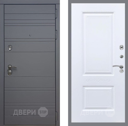 Дверь Рекс (REX) 14 силк титан Смальта Силк Сноу в Дзержинском