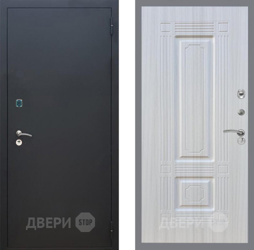 Дверь Рекс (REX) 1A Черный Муар FL-2 Сандал белый в Дзержинском
