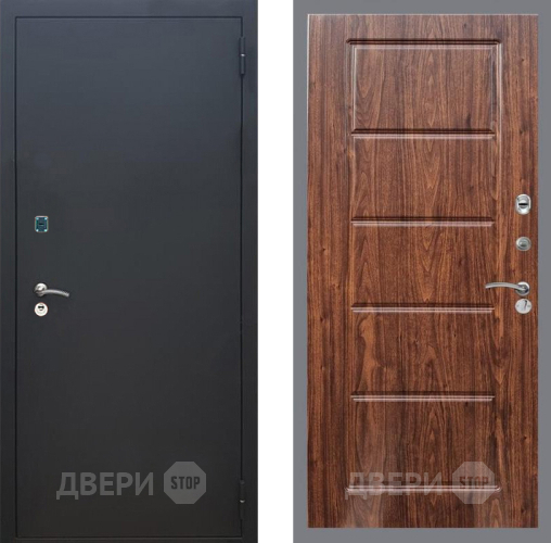 Дверь Рекс (REX) 1A Черный Муар FL-39 орех тисненый в Дзержинском