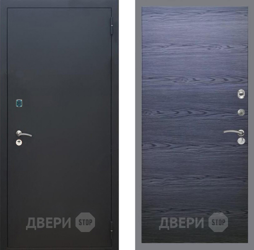 Дверь Рекс (REX) 1A Черный Муар GL Дуб тангенальный черный в Дзержинском