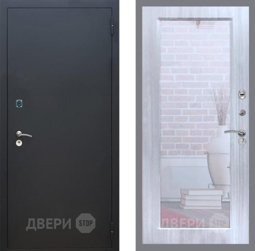 Дверь Рекс (REX) 1A Черный Муар Зеркало Пастораль Сандал белый в Дзержинском