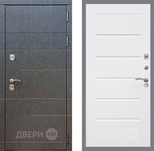 Входная металлическая Дверь Рекс (REX) 21 Сити Белый ясень в Дзержинском