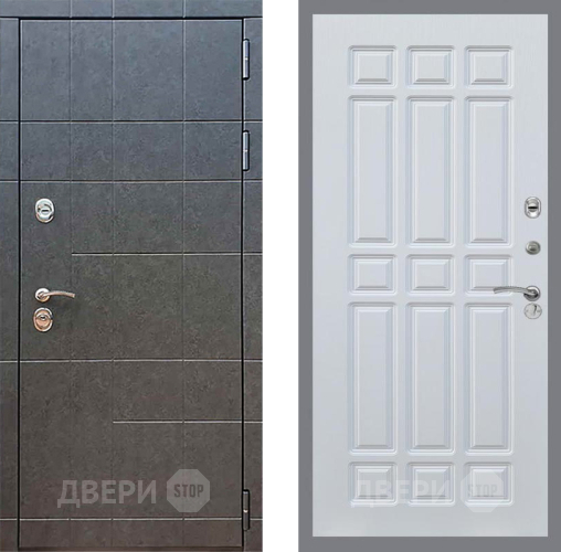 Входная металлическая Дверь Рекс (REX) 21 FL-33 Белый ясень в Дзержинском