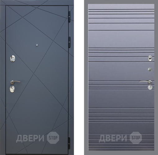 Входная металлическая Дверь Рекс (REX) 13 Силк Титан Line Силк титан в Дзержинском