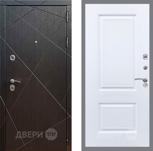 Входная металлическая Дверь Рекс (REX) 13 Венге Смальта Силк Сноу в Дзержинском