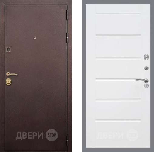 Входная металлическая Дверь Рекс (REX) Лайт 3К Сити Белый ясень в Дзержинском