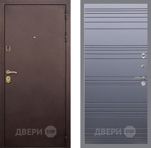 Дверь Рекс (REX) Лайт 3К Line Силк титан в Дзержинском
