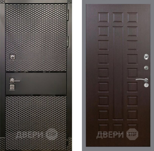 Входная металлическая Дверь Рекс (REX) 15 Черный Кварц FL-183 Венге в Дзержинском