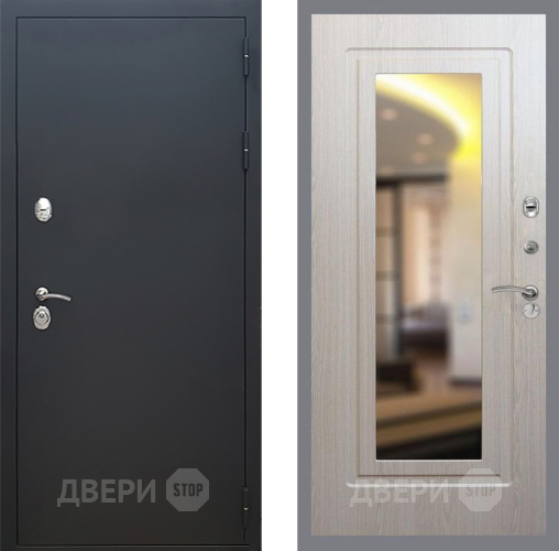 Дверь Рекс (REX) 5 Черный Муар FLZ-120 Беленый дуб в Дзержинском