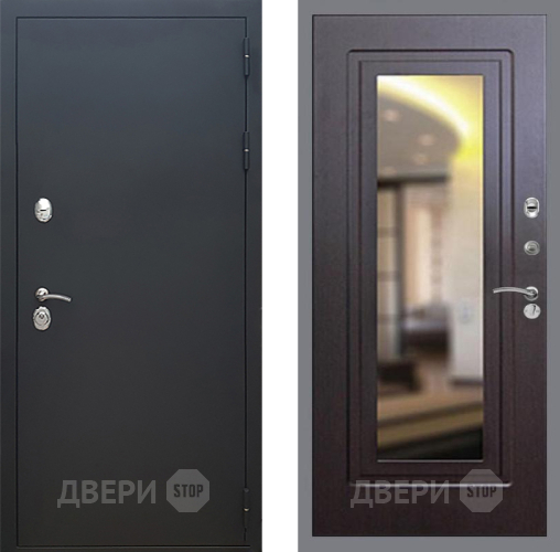 Входная металлическая Дверь Рекс (REX) 5 Черный Муар FLZ-120 Венге в Дзержинском