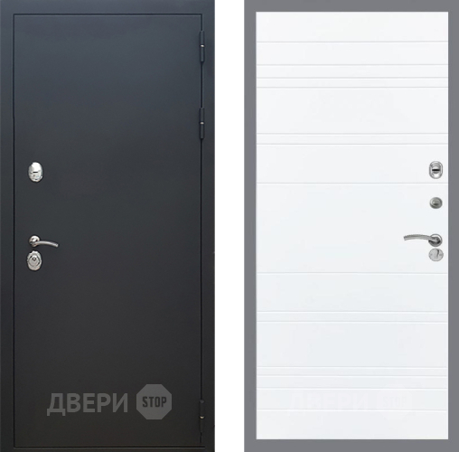 Дверь Рекс (REX) 5 Черный Муар Line Силк Сноу в Дзержинском