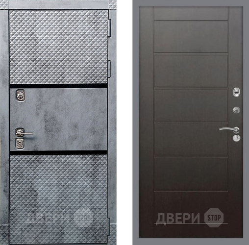 Входная металлическая Дверь Рекс (REX) 15 Бетон Темный Сити Венге в Дзержинском