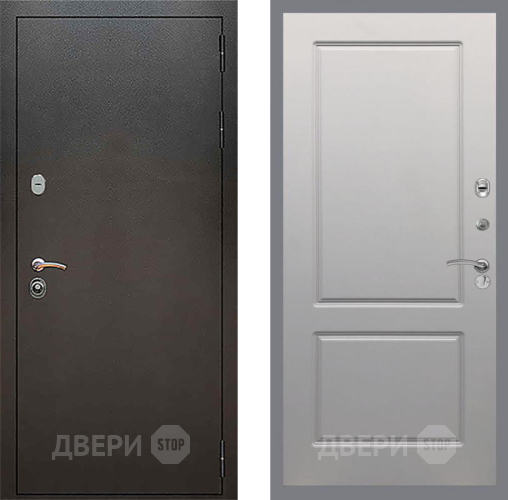 Дверь Рекс (REX) 5 Серебро Антик FL-117 Грей софт в Дзержинском