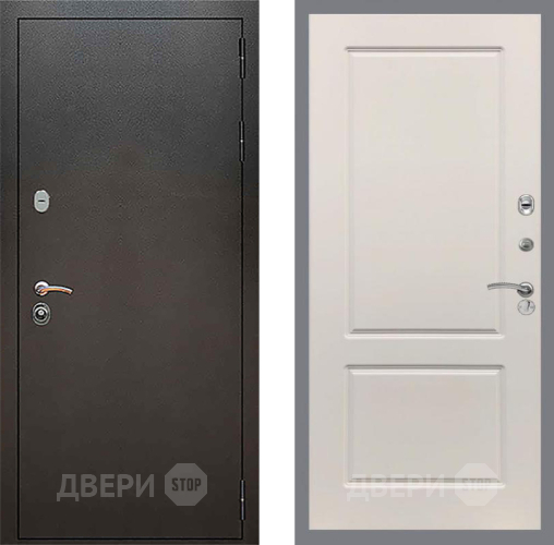 Входная металлическая Дверь Рекс (REX) 5 Серебро Антик FL-117 Шампань в Дзержинском
