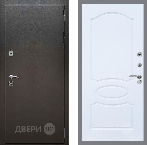 Дверь Рекс (REX) 5 Серебро Антик FL-128 Силк Сноу в Дзержинском