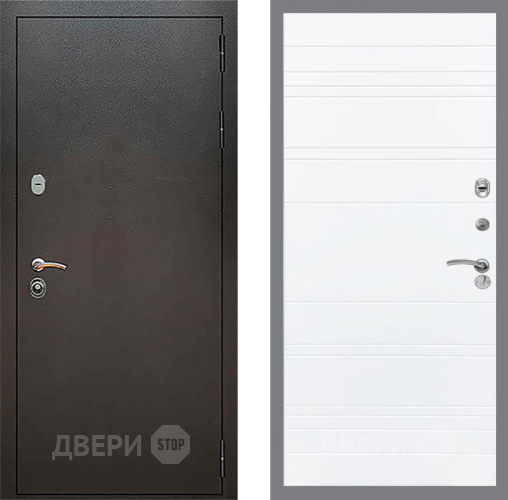 Дверь Рекс (REX) 5 Серебро Антик Line Силк Сноу в Дзержинском