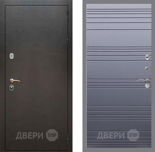 Дверь Рекс (REX) 5 Серебро Антик Line Силк титан в Дзержинском