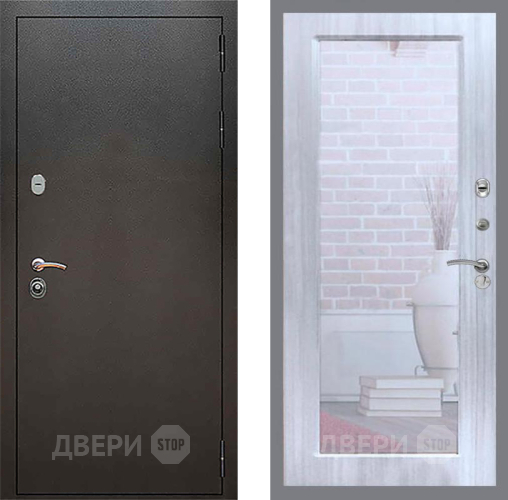 Дверь Рекс (REX) 5 Серебро Антик Зеркало Пастораль Сандал белый в Дзержинском