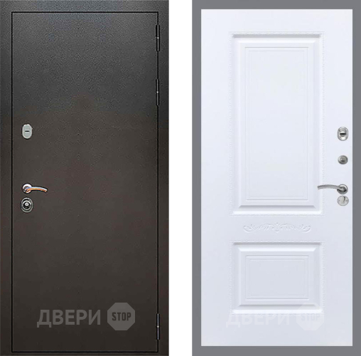 Дверь Рекс (REX) 5 Серебро Антик Смальта Силк Сноу в Дзержинском
