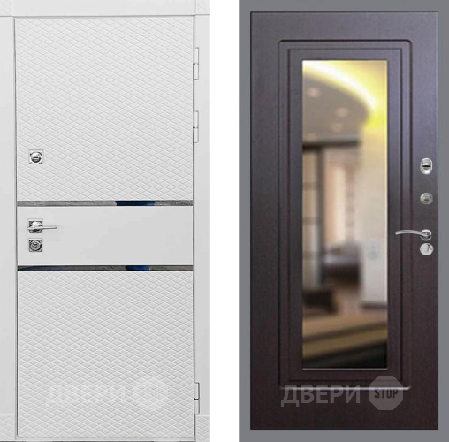 Входная металлическая Дверь Рекс (REX) 15 Силк Сноу FLZ-120 Венге в Дзержинском