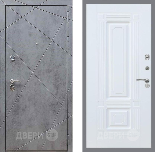 Дверь Рекс (REX) 13 Бетон Темный FL-2 Силк Сноу в Дзержинском