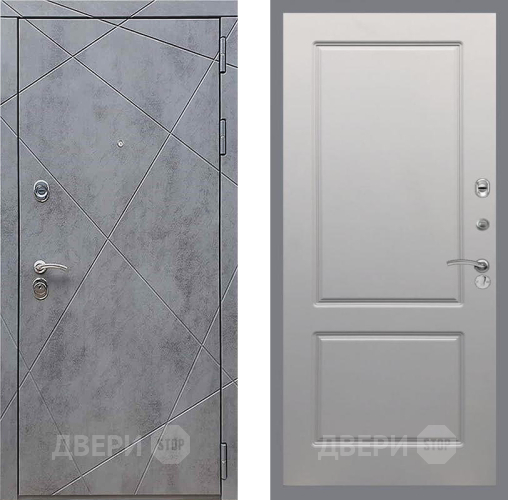 Дверь Рекс (REX) 13 Бетон Темный FL-117 Грей софт в Дзержинском